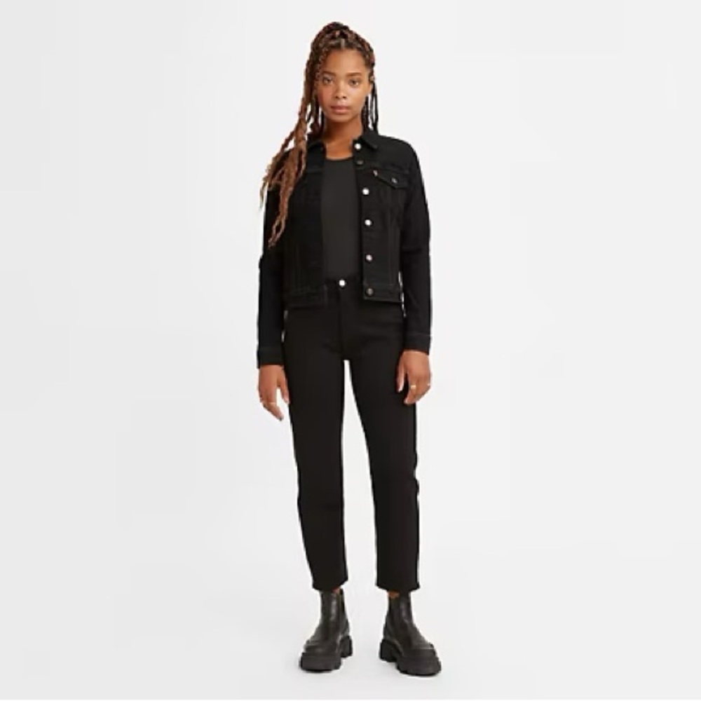 Levi’s WEDGIE STRAIGHT FIT WOMEN'S JEANS Size 24 Black Sprout